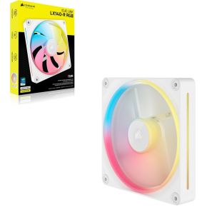iCUE LINK LX140-R RGB 140mm PWM Reverse Fan - White - afbeelding 3