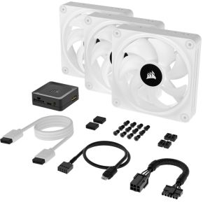 iCUE LINK QX120 RGB 120mm PWM Fans Starter Kit White - afbeelding 4
