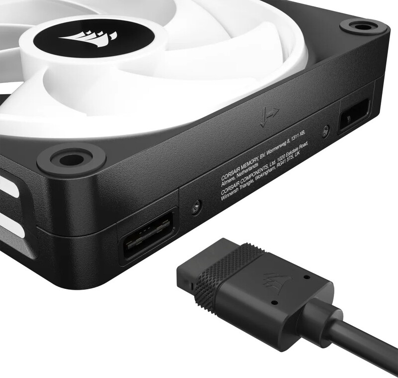 Corsair icue link qx120 starterskit ca 776176 3 orig - Corsair iCUE LINK QX120 RGB 120mm PWM Fans Starter Kit Black Case Fan
