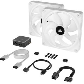 iCUE LINK QX140 RGB 140mm PWM Fans Starter Kit White - afbeelding 4
