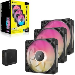 iCUE LINK RX120 MAX RGB 120mm PWM Triple Pack Black - afbeelding 4