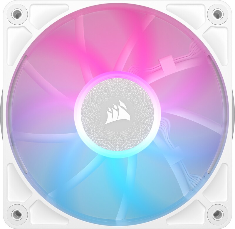 Corsair icue link rx120 starterskit ca 777148 2 orig - Corsair iCUE LINK RX120 RGB 120mm PWM Fan Starter Kit White Case Fan
