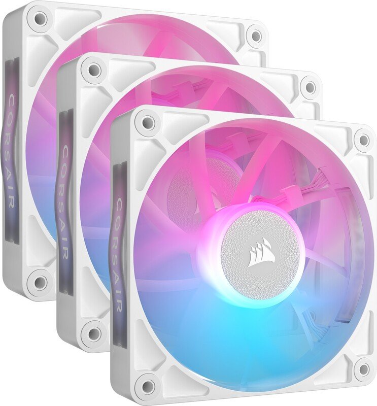Corsair icue link rx120 starterskit ca 777148 - Corsair iCUE LINK RX120 RGB 120mm PWM Fan Starter Kit White Case Fan