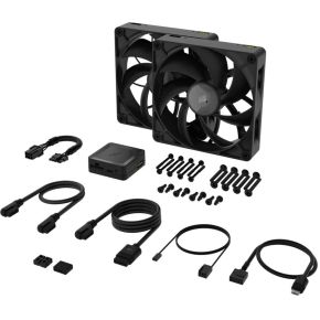 iCUE LINK RX140 MAX 140mm PWM Thick Fans Starter Kit - Black - afbeelding 2