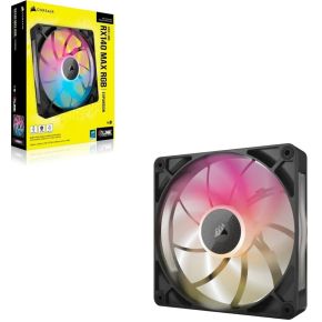 iCUE LINK RX140 MAX RGB 140mm PWM Fan Expansion Kit - Black - afbeelding 4