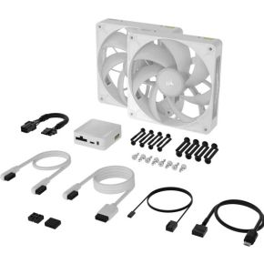 iCUE LINK RX140 MAX RGB 140mm PWM Thick Fans Starter Kit - White - afbeelding 3
