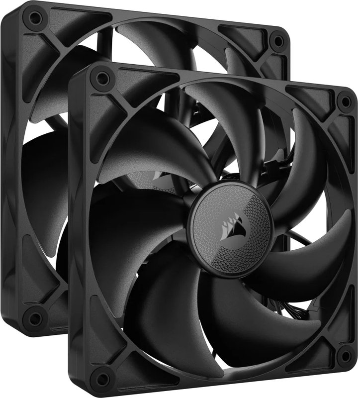 Corsair icue link rx140 pwm fan twin - Corsair iCUE LINK RX140 140mm PWM Fan Starter Kit Black Case Fan