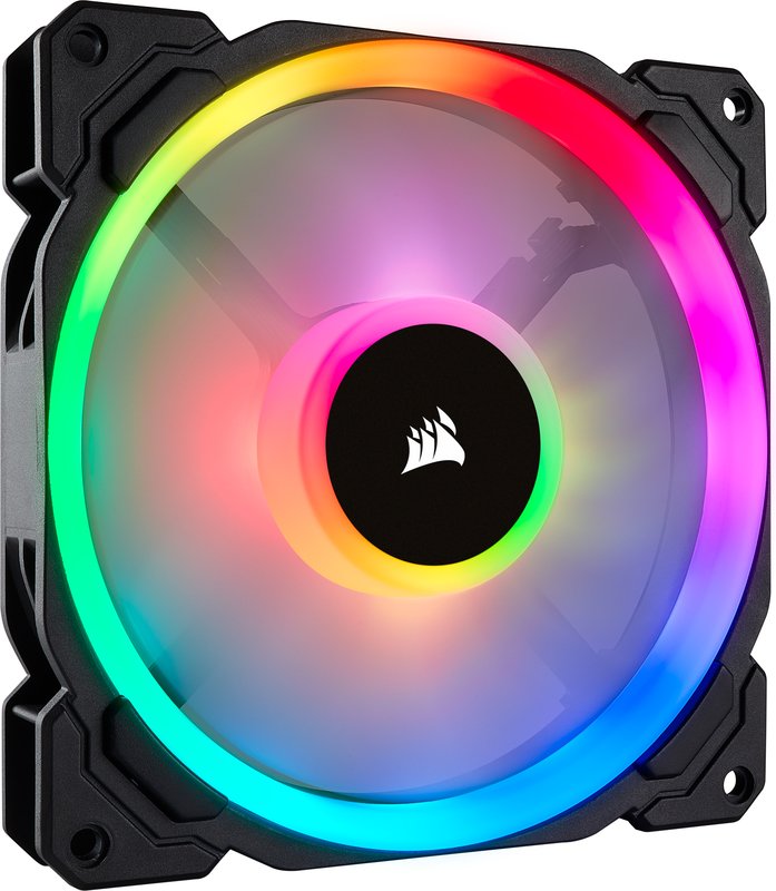 Corsair ll series ll140 140mm dual lig - Corsair LL140 RGB 140mm Dual Light Loop PWM Fan Case Fan