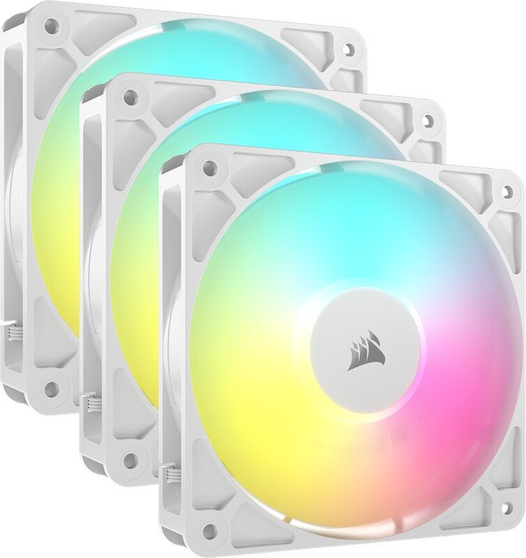 Corsair rs120 case fan 776250 - Corsair RS120 ARGB White 120mm PWM Fan Triple Pack Case Fan