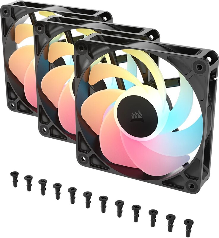 Corsair rs120 r pwm reverse case fan 776186 3 orig - Corsair RS120-R ARGB PWM Reverse 120mm Fan Triple Pack Black Case Fan
