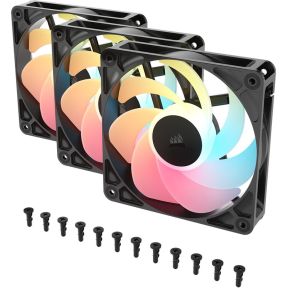 RS120-R ARGB PWM Reverse 120mm Fan Triple Pack Black - afbeelding 3