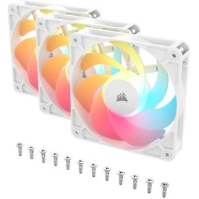 RS120-R ARGB 120mm PWM Reverse Fans (3-Pack) - White - afbeelding 3
