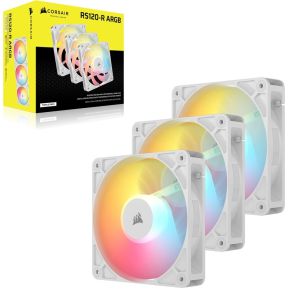 RS120-R ARGB 120mm PWM Reverse Fans (3-Pack) - White - afbeelding 4