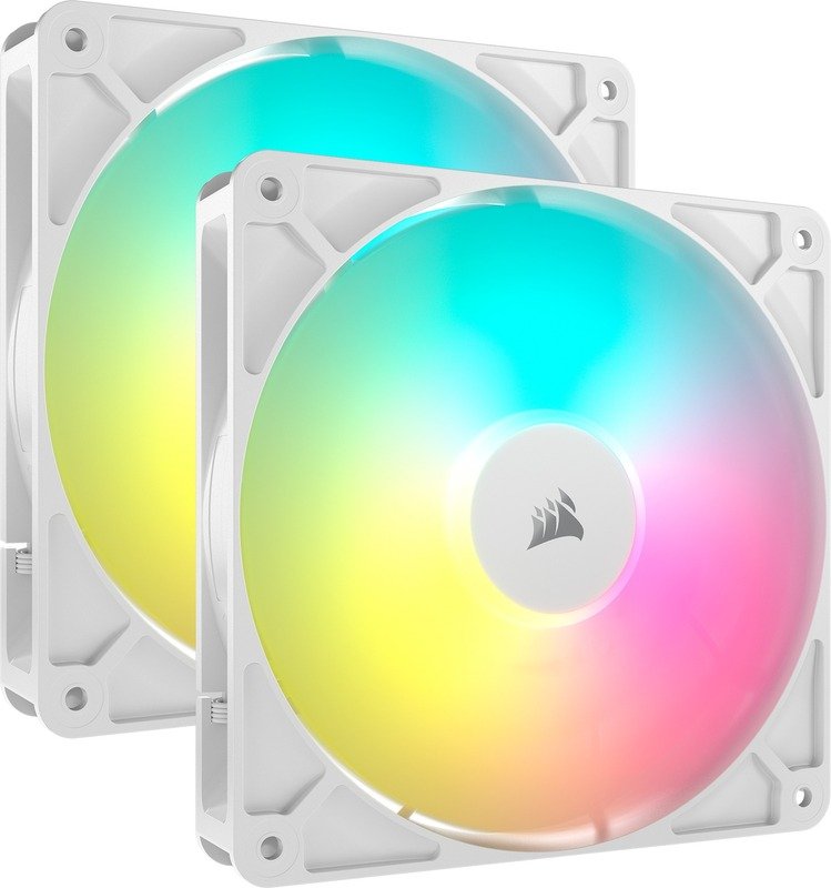 Corsair rs140 case fan 776253 - Corsair RS140 ARGB 140mm PWM Fans Dual Pack White Case Fan