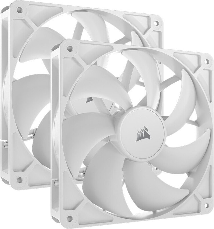 Corsair rs140 pwm case fan 776189 - Corsair RS140 PWM 140mm Fan White (Dual Pack) Case Fan