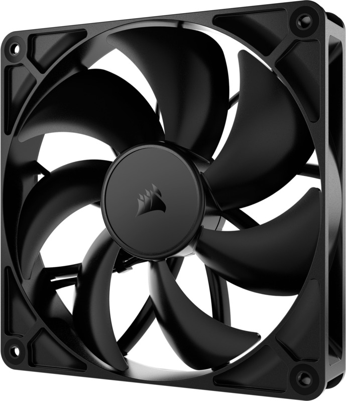 Corsair rs140 pwm case fan 776254 5 orig - Corsair RS140 PWM Black Dual Pack 140mm Case Fan (Black)