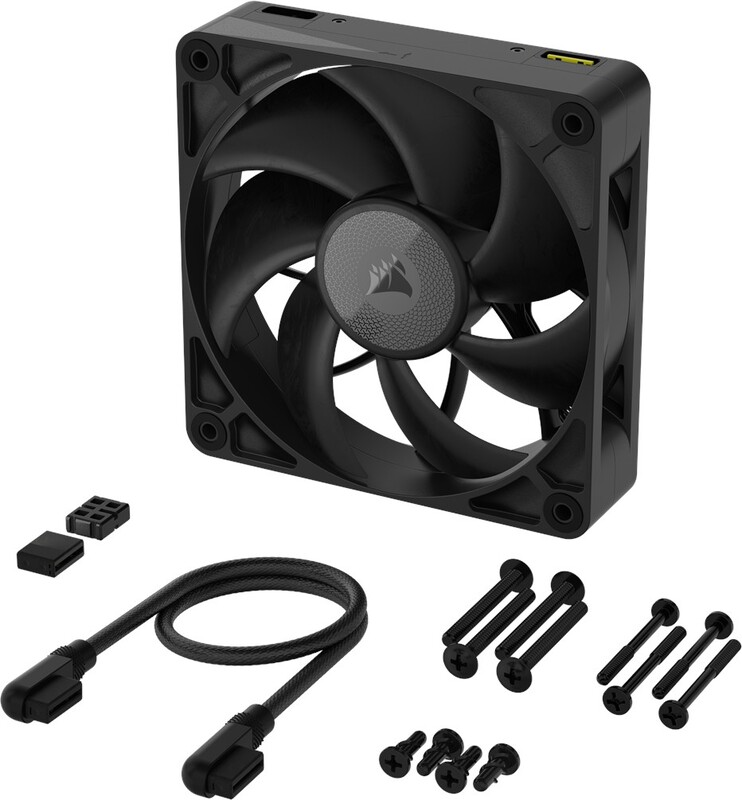 Corsair rx120 max thick case fan 776218 4 orig - Corsair iCUE LINK RX120 MAX 120mm PWM Fan Black Case Fan