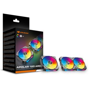 APOLAR 120 ARGB 3-Pack 120mm Case Fan (Black) - afbeelding 6
