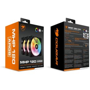 MHP 120 ARGB 3-Pack 120mm Case Fan (Black) - afbeelding 8