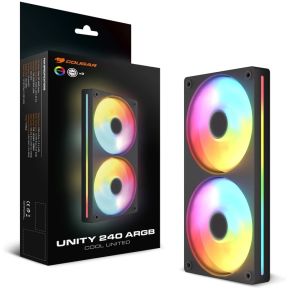 Unity 240 ARGB Reverse Blade 1600RPM PWM Fan Zwart 120mm Case Fan (Black) - afbeelding 4