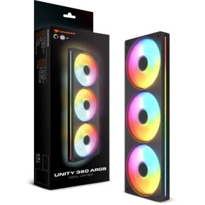 Unity 360 RB ARGB Reverse Blade PWM Zwart 120mm Case Fan (Black) - afbeelding 4