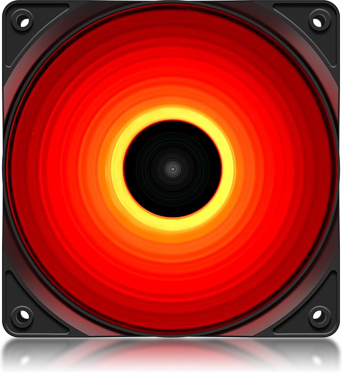 DeepCool Deepcool 120R Single Colour Red Led 120Mm Fan, Hydro Bearing