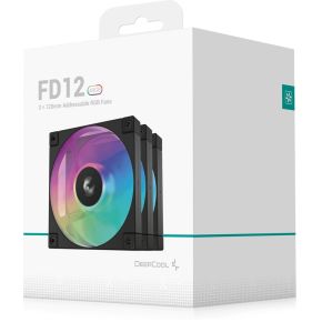 FD12 Black 3-in-1 PWM Pack 120mm Case Fan (Black) - afbeelding 6