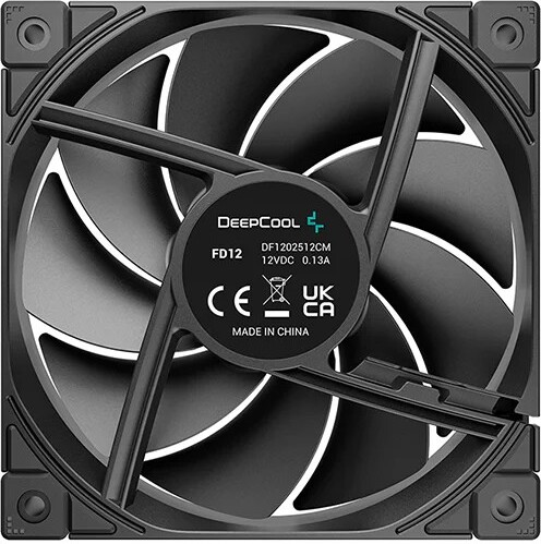 Deepcool fd12 776194 3 orig - DeepCool FD12 Black High Performance 120mm PWM Fan Case Fan