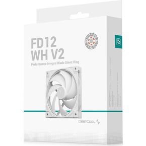 Deepcool fd12 wh v2 computer behuizing 6 orig - Deepcool FD12 WH V2 120mm Case Fan (White)