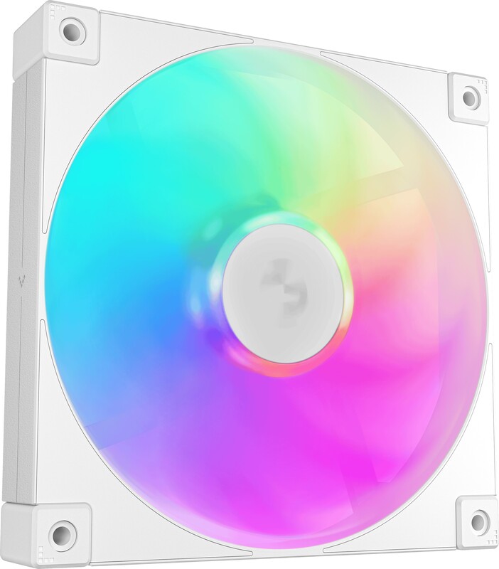 Deepcool fd14 wh 3in1 4 orig - DeepCool FD14 ARGB WH Performance 140mm Case Fan Triple Pack - White
