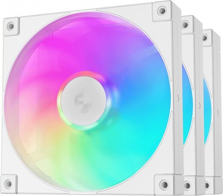 Deepcool fd14 wh 3in1 - DeepCool FD14 ARGB WH Performance 140mm Case Fan Triple Pack - White