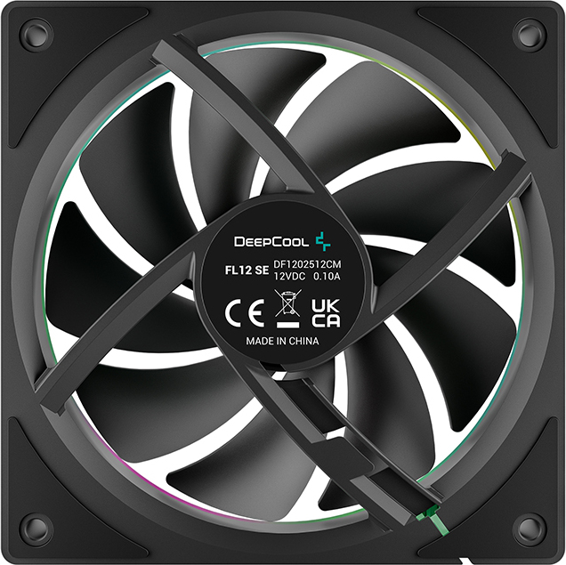 Deepcool fl12 se 3 orig - DeepCool FL12 SE ARGB 120mm PWM Case Fan - Black