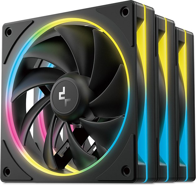 Deepcool fl12 se 3in1 black - Deepcool FL12 SE 3-in-1 Black 120mm Case Fan (Black)
