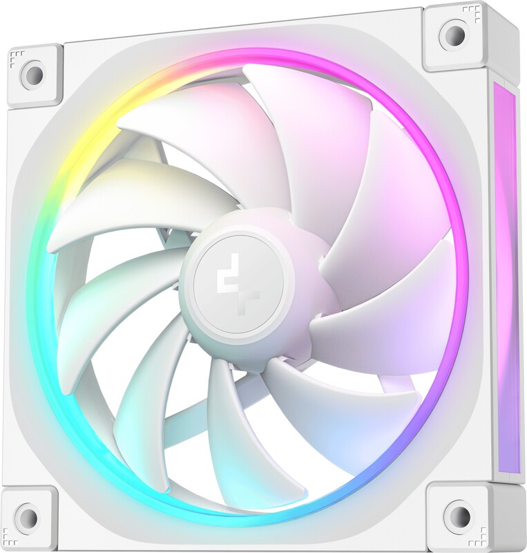 Deepcool fl12 wh 3 in 1 white 2 orig - DeepCool FL12 WH 120mm ARGB PWM Fan (3-Pack, White) Case Fan