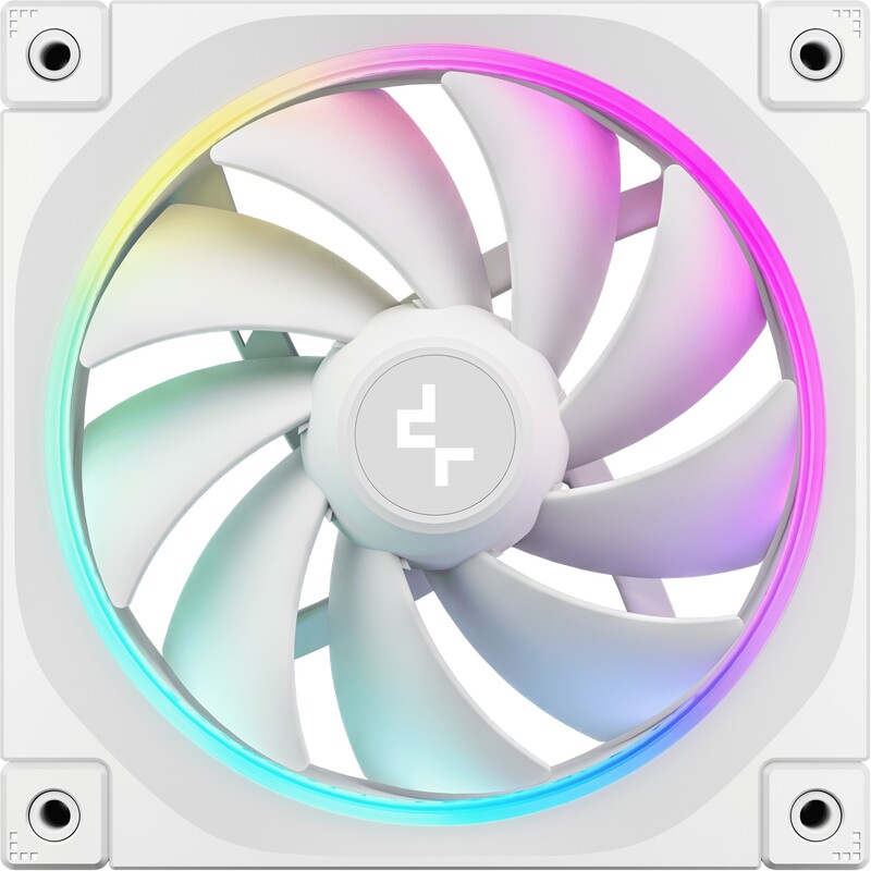 Deepcool fl12 white 120mm 55 cfm 500 2 orig - DeepCool FL12 WH 120mm PWM ARGB Fan Case Fan