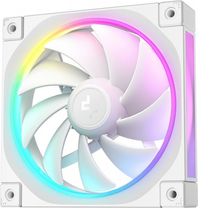 Deepcool fl12 white 120mm 55 cfm 500 - DeepCool FL12 WH 120mm PWM ARGB Fan Case Fan