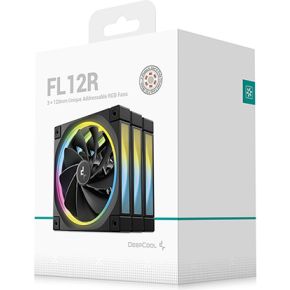 FL12R 120mm ARGB PWM Reversed Blade Fan (3-Pack, Black) Case Fan - afbeelding 6