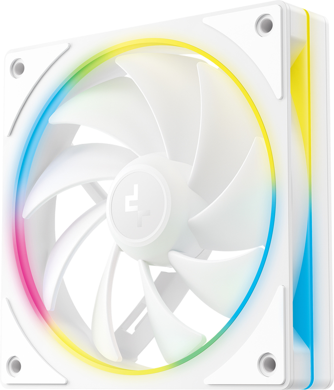 Deepcool fl12r se wh 3in1 computer behu 2 orig - DeepCool FL12R SE ARGB 120mm White Fan - 3 Pack