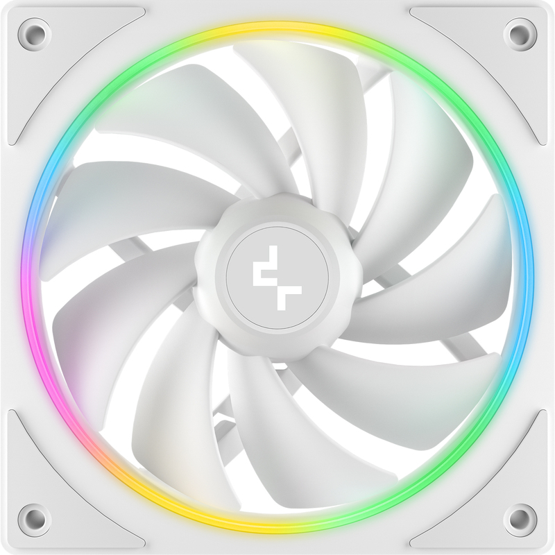 Deepcool fl12r se wh 3in1 computer behu 3 orig - DeepCool FL12R SE ARGB 120mm White Fan - 3 Pack