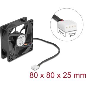 80mm PWM Case Fan Black - afbeelding 3