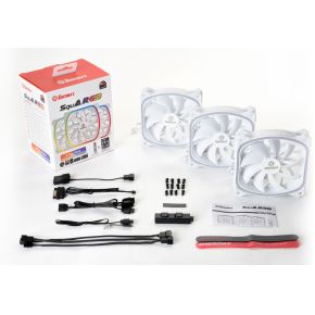 SquA RGB White 120mm PWM Case Fan - Triple Pack - afbeelding 6