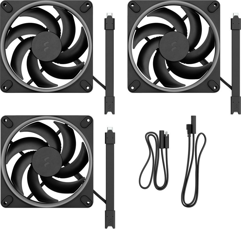 Fractal design momentum 14 case fan 777051 - Fractal Design Momentum 14 RGB PWM Black 3-pack 140mm Case Fan (Black)