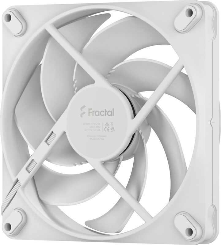 Fractal design momentum 14 case fan 777087 2 orig - Fractal Design Momentum 14 PWM White 140mm Case Fan (White)