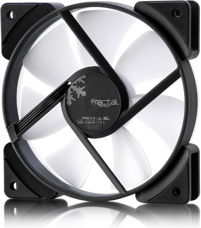 Fractal design prisma al 12 case fan 2 orig - Fractal Design Prisma AL-12 120mm Case Fan (Black Frame)