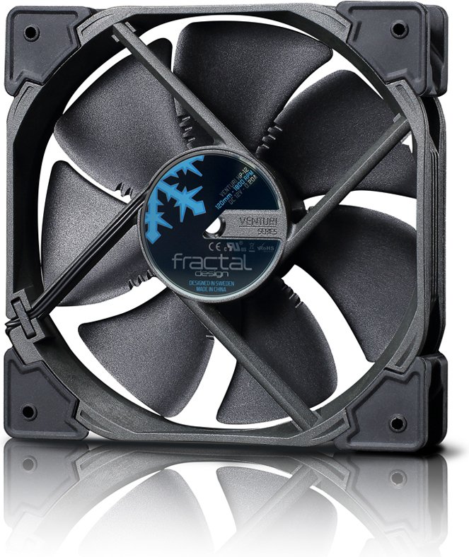 Fractal design ventilator venturi hp 12 pwm w - FRACTAL DESIGN Venturi HP-12 PWM White 120mm Case Fan (White)