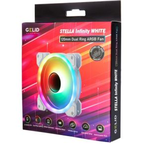 Stella Infinity 120mm ARGB Fan - White Edition - afbeelding 3