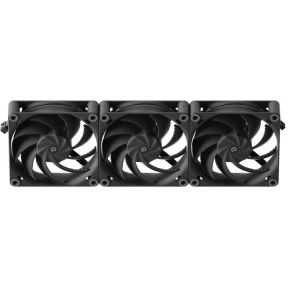 H12 PWM 120mm Black Fan 3-Pack - afbeelding 2