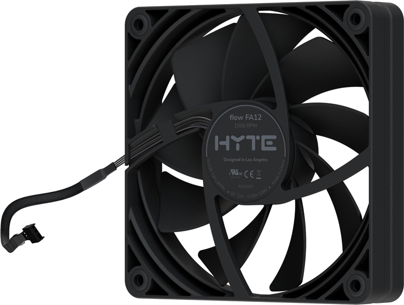 Hyte fa12 case fan 776772 4 orig - Hyte FA12 120mm PWM Fan 4-Pack - Pitch Black Case Fan