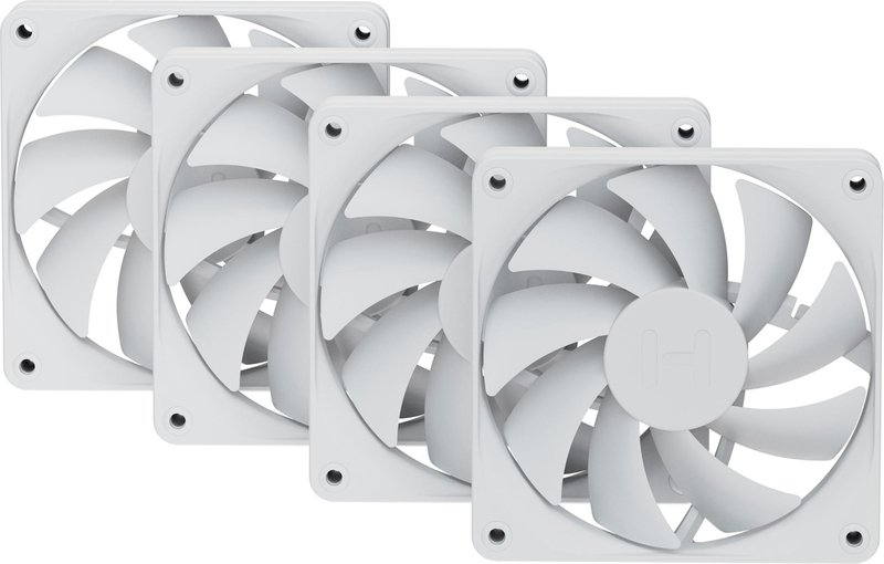 Hyte fa12 case fan 776821 - HYTE FA12 120mm PWM Fan 4-Pack - Snow White Case Fan