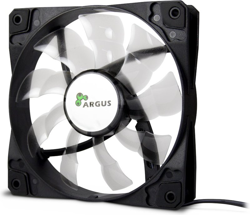 Inter tech argus l 12025 120x120x25 mm ca - Inter-Tech Argus L-12025 Fluid Bearing, 1200 120mm Case Fan (Black)